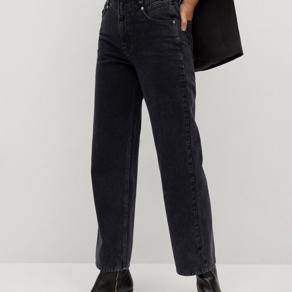 MANGO 'Juliette' High-Waist Wide Leg Jeans - Picture 2 of 12